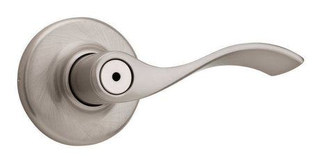 Kwikset 300BL-15 satin nickel privacy door lever