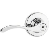Kwikset 300BL-26 polished chrome privacy door lever