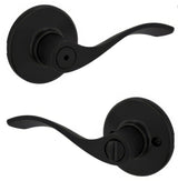 Kwikset 300BL-514 iron black privacy door lever