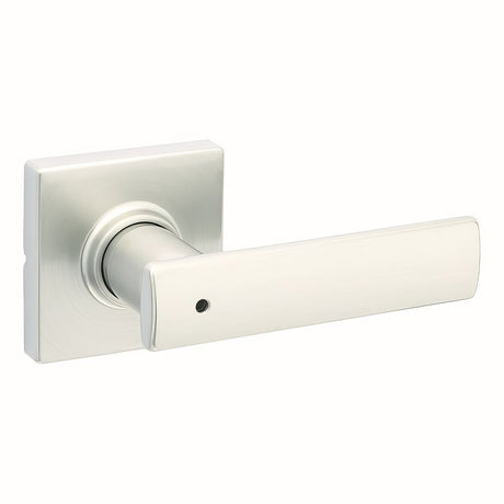 Kwikset 300BRNLSQT-15 satin nickel privacy door lever