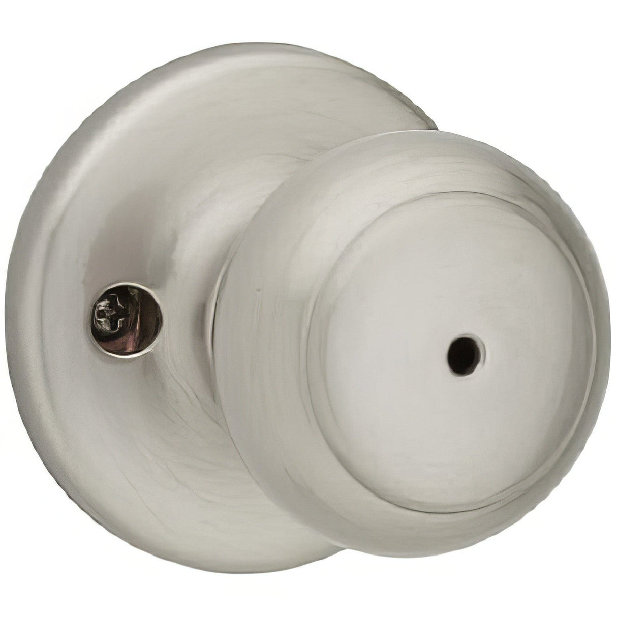 Kwikset 300CV-3 polished brass privacy door knob