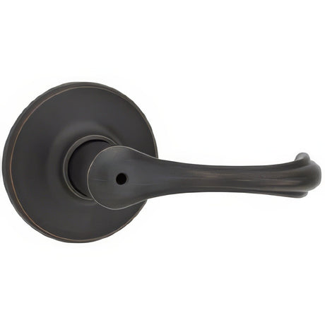 Kwikset 300DNL-3V2 polished brass privacy door lever