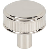 Top Knobs TK3290PN Elland 1 1/4" Length Round Knob Polished Nickel