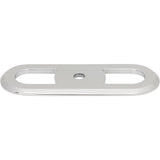 Top Knobs TK3351PC Brockwell 2 3/4" Center to Center Pull Backplate Polished Chrome