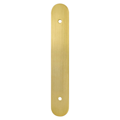 Berenson Galloway 128mm Center to Center Cabinet Backplate in Modern Brushed Gold