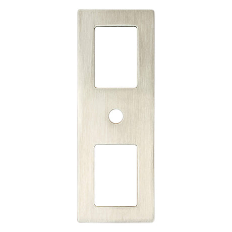 Berenson Statler 3 9/32" Long Cabinet Backplate in Brushed Nickel