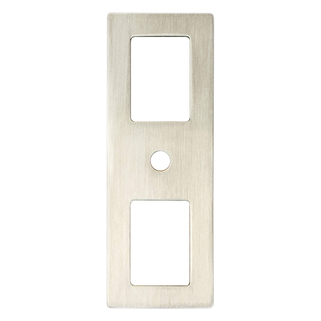 Berenson Statler 3 9/32" Long Cabinet Backplate in Brushed Nickel