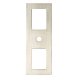 Berenson Statler 3 9/32" Long Cabinet Backplate in Brushed Nickel