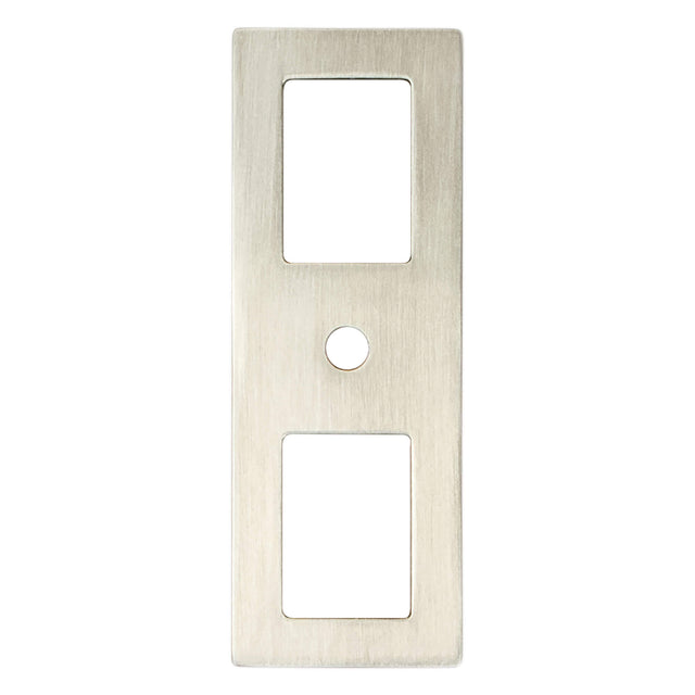 Berenson Statler 3 9/32" Long Cabinet Backplate in Brushed Nickel