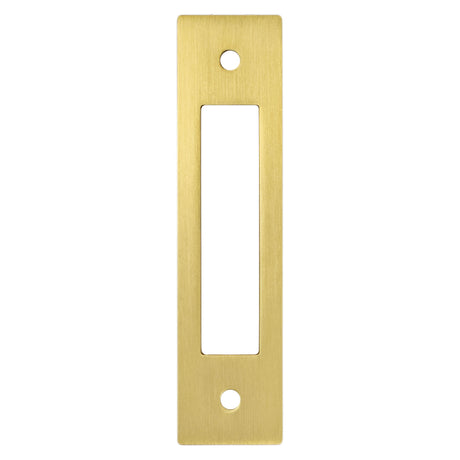 Berenson Statler 96mm Center to Center Cabinet Backplate in Modern Brushed Gold