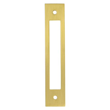 Berenson Statler 128mm Center to Center Cabinet Backplate in Modern Brushed Gold
