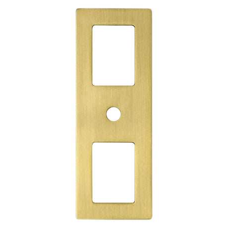 Berenson Statler 3 9/32" Long Cabinet Backplate in Modern Brushed Gold
