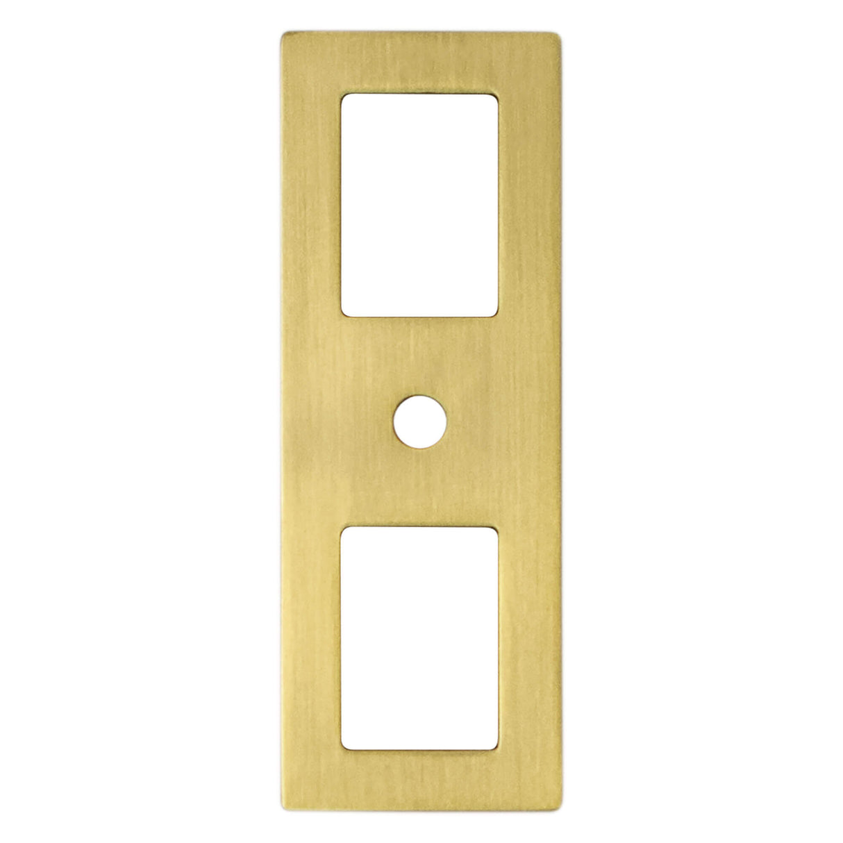 Berenson Statler 3 9/32" Long Cabinet Backplate in Modern Brushed Gold