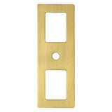 Berenson Statler 3 9/32" Long Cabinet Backplate in Modern Brushed Gold