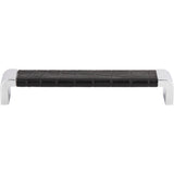 Atlas Homewares 3151-CROC ch &amp black croc leather cabinet pull