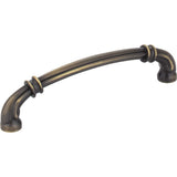 Jeffrey Alexander 317-128ABSB antique brushed satin brass cabinet drawer pull