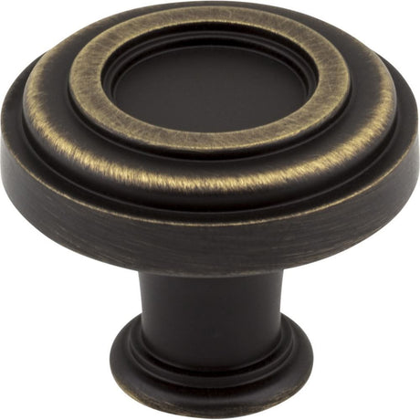 Jeffrey Alexander 317ABSB antique brushed satin brass cabinet knob