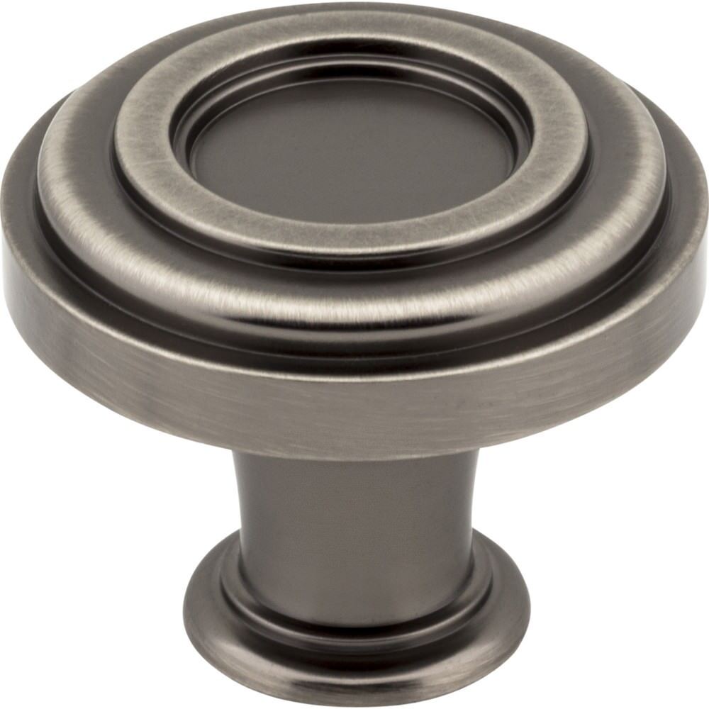 Jeffrey Alexander 317BNBDL brushed pewter cabinet knob