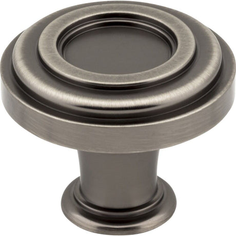 Jeffrey Alexander 317BNBDL brushed pewter cabinet knob