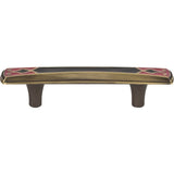 Atlas Homewares 3187-R-B black &amp red cabinet pull