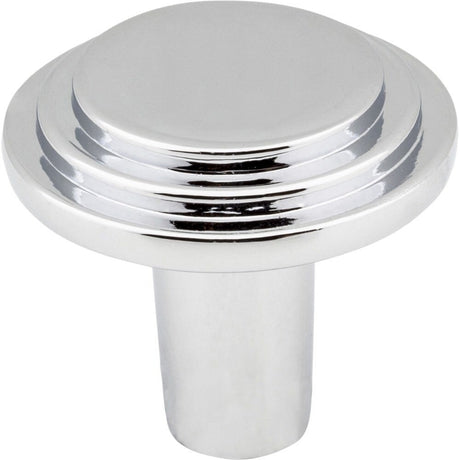 Elements 331PC 331 Calloway 1-1/8" Zinc Cabinet Knob Polished Chrome