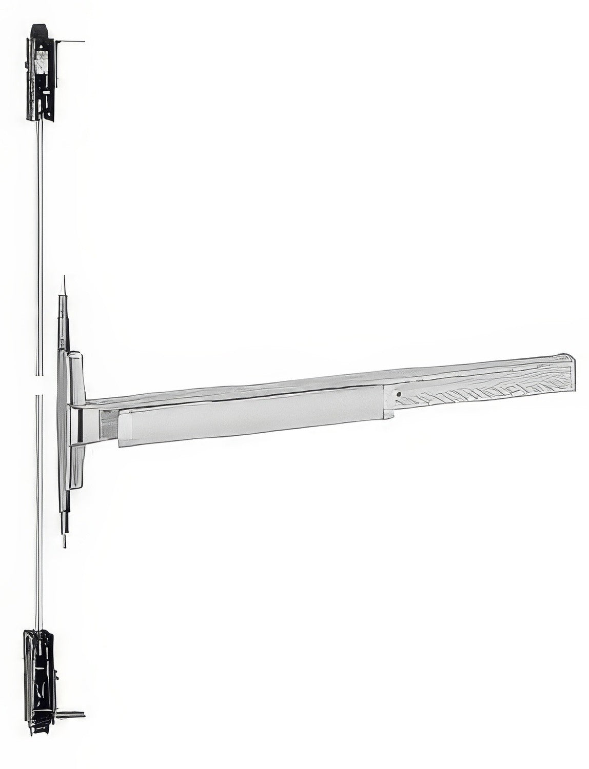 Von Duprin 3347AEOF26D3 satin chrome rod exit device