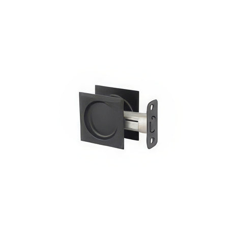 Kwikset 334SQT-514 iron black passage pocket door lock