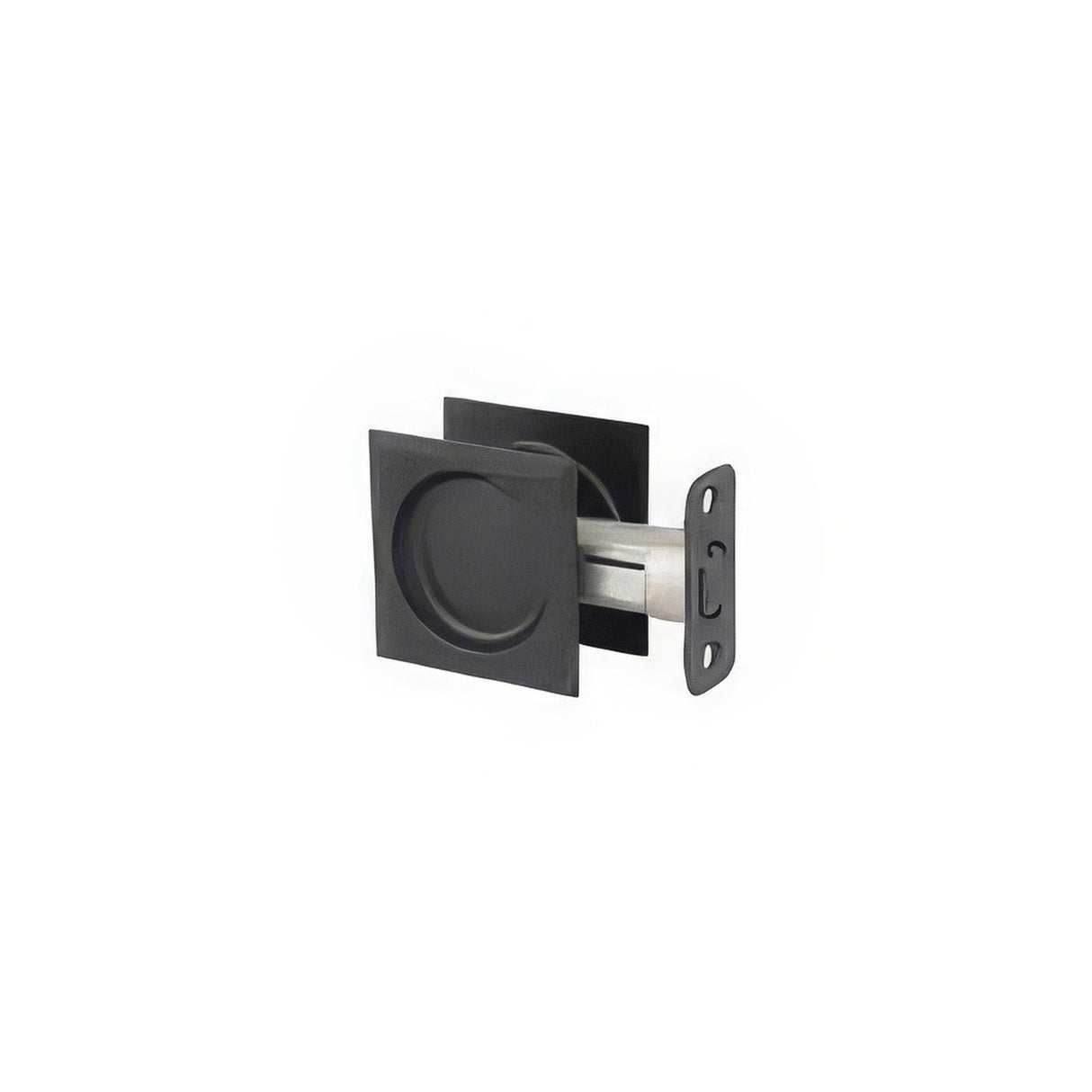 Kwikset 334SQT-514 iron black passage pocket door lock