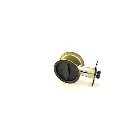 Kwikset 335-15A antique nickel privacy pocket door lock
