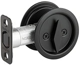 Kwikset 335-514 iron black privacy pocket door lock