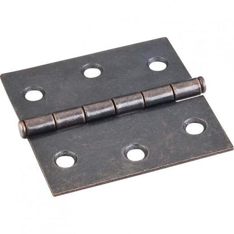Hardware Resources 33524DACM butt hinge in satin stainless, additional view