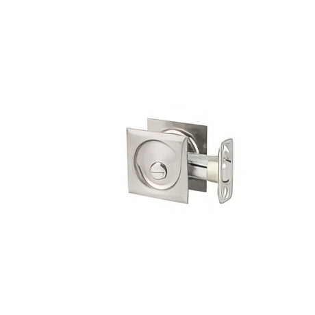 Kwikset 335SQT-15 satin nickel privacy pocket door lock