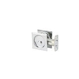 Kwikset 335SQT-26 bright chrome privacy pocket door lock