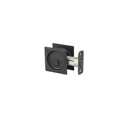 Kwikset 335SQT-514 privacy pocket door lock in satin nickel, additional view