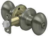 Deltana 3381-15A Egg Keyed Entry Door Knob Antique Nickel