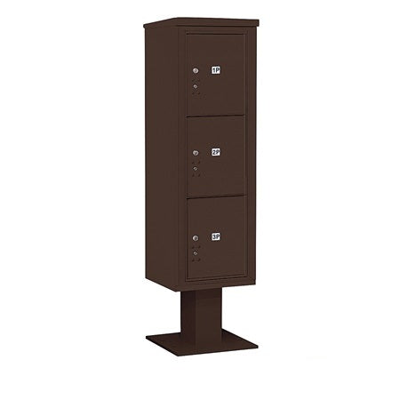 Salsbury Industries 3415S-3PBRZ bronze pedestal mailbox
