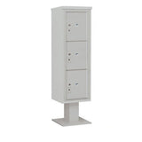 Salsbury Industries 3415S-3PGRY gray pedestal mailbox
