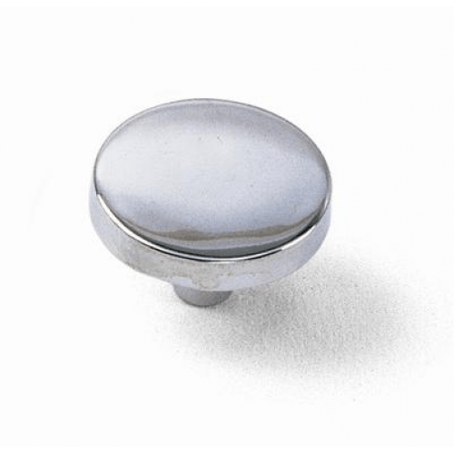 Laurey 34539 345 1-1/4" Zinc Tech Cabinet Knob Satin Chrome