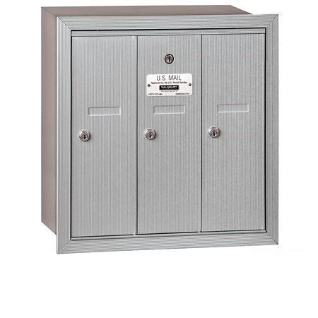 Salsbury Industries 3503ARU vertical mailbox usps access in satin stainless, additional view