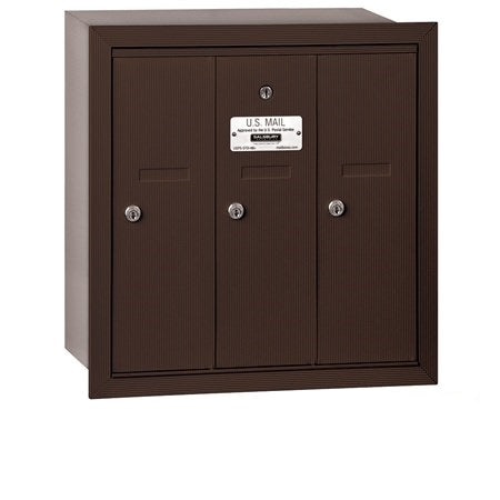 Salsbury Industries 3503ZRU vertical mailbox usps access in satin stainless, additional view