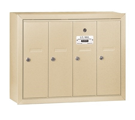 Salsbury Industries 3504SSU vertical mailbox usps access in satin stainless, additional view