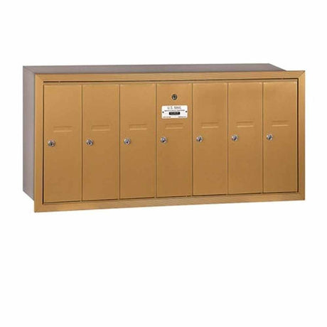 Salsbury Industries 3507BRU brass vertical mailbox usps access