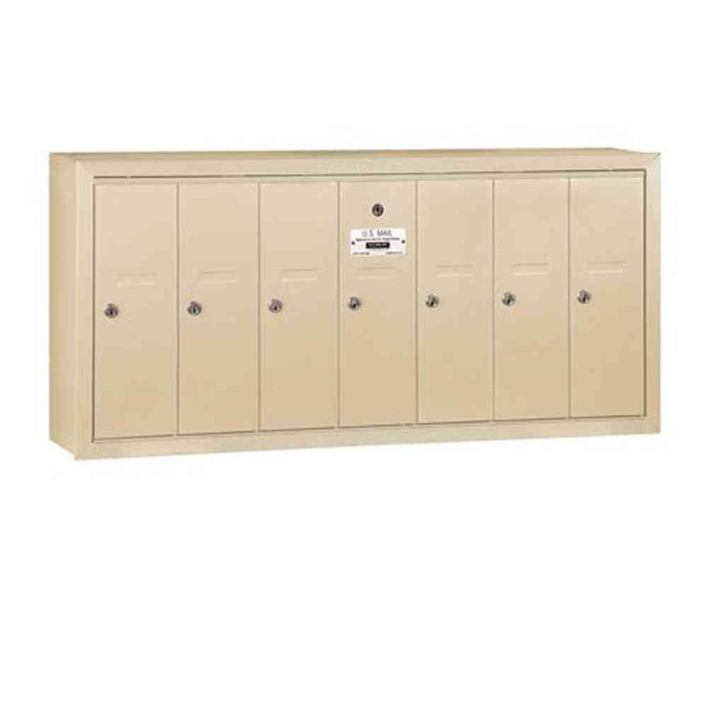 Salsbury Industries 3507SSU sandstone vertical mailbox usps access