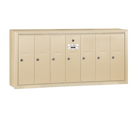 Salsbury Industries 3507SSU vertical mailbox usps access in satin stainless, additional view
