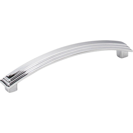 Elements 351-128PC-128 Calloway 5-11/16" Zinc Squared Stepped Cabinet Pull Polished Chrome