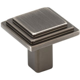 Elements 351BNBDL 351 Calloway 1-1/8" Zinc Square Cabinet Knob Brushed Pewter