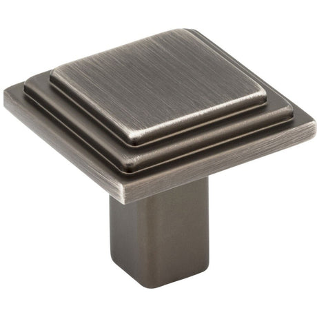 Elements 351BNBDL 351 Calloway 1-1/8" Zinc Square Cabinet Knob Brushed Pewter
