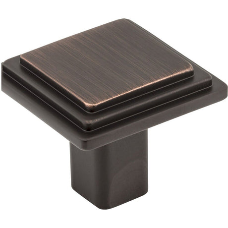 Elements 351L-DBAC Calloway 1-1/4" Zinc Large Square Cabinet Knob Brushed Oil Rubbed Bronze