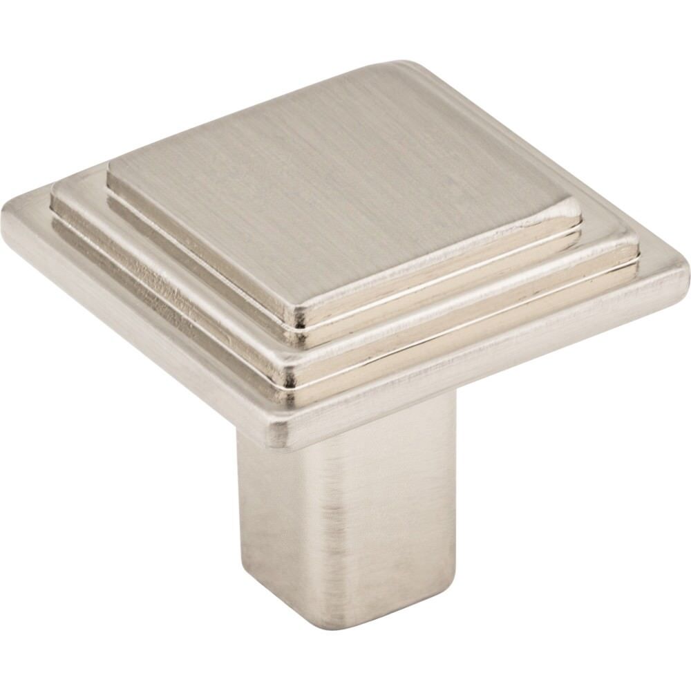 Elements 351SN 351 Calloway 1-1/8" Zinc Square Cabinet Knob Satin Nickel