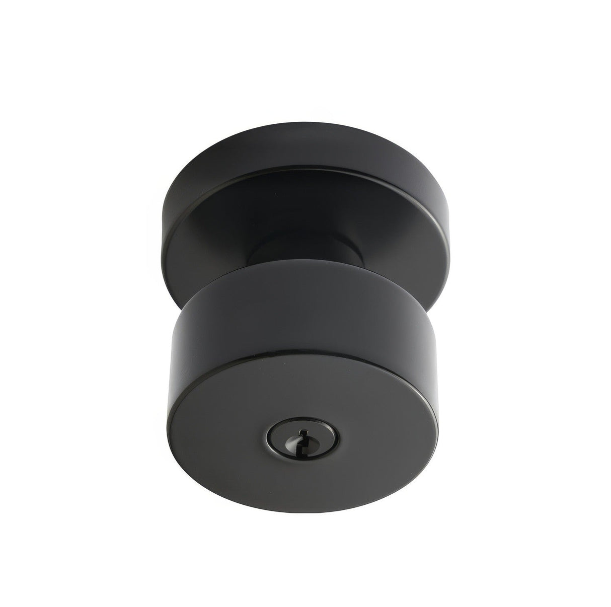 Better Home Products 35544BLK matte black keyed entry door knob